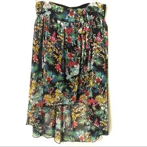 Rue 21 Floral Skirt High Low